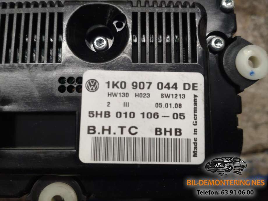 Varmeapparat betjening til VW Tiguan 2007-2011 (Type I, Fase 1) (1K0907044DE|)