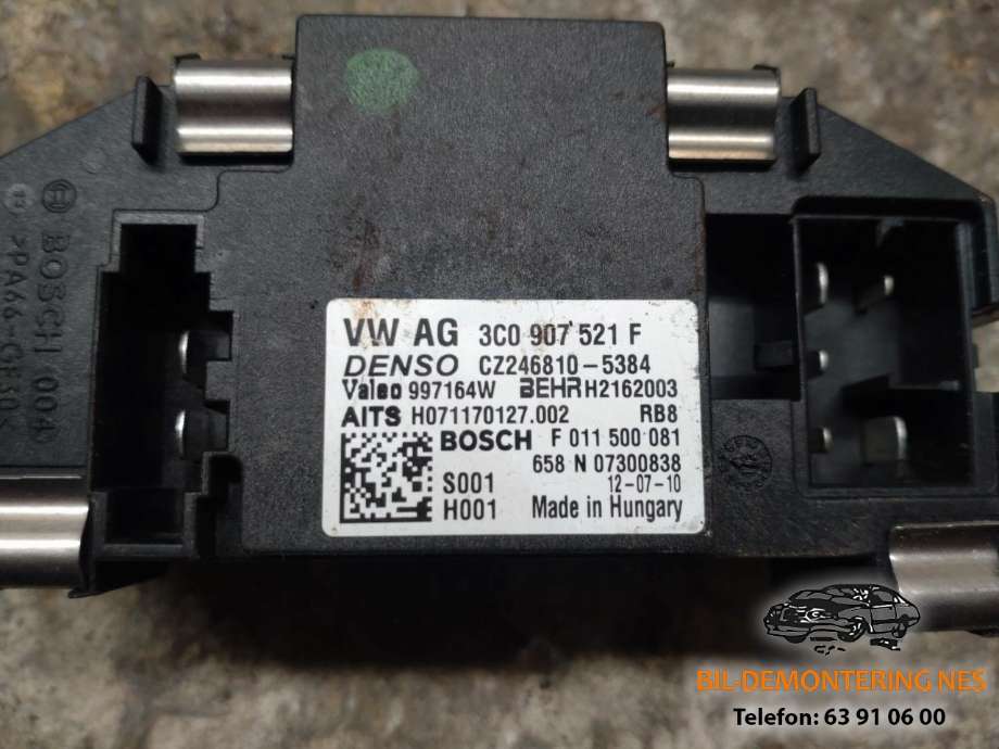 Varmeapparat motstand til VW Passat 2011-2015 (B7) (B7) (3C0907521F|)