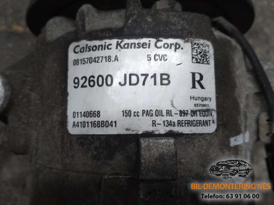 Aircondition kompressor til Nissan X-Trail 2007-2014 (T31) (T31) 
