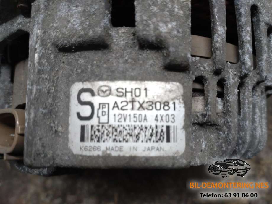 Dynamo diesel til Mazda 3 2013-2016 (Type III, Fase 1)