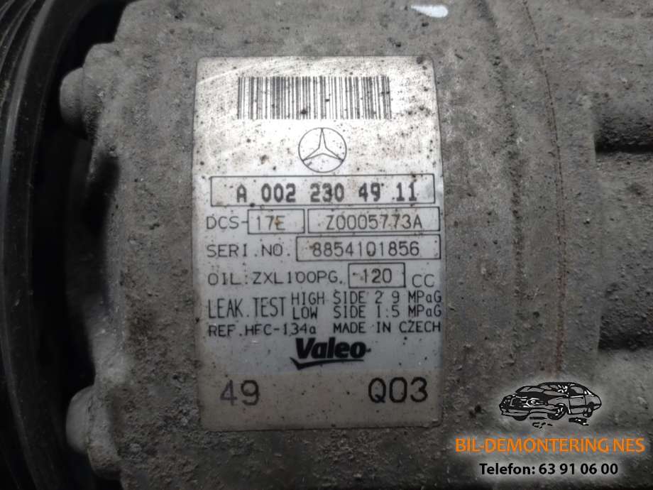 Aircondition kompressor til Mercedes C-Klasse 2007-2011 (Fase 1) (W204) (W204) 
