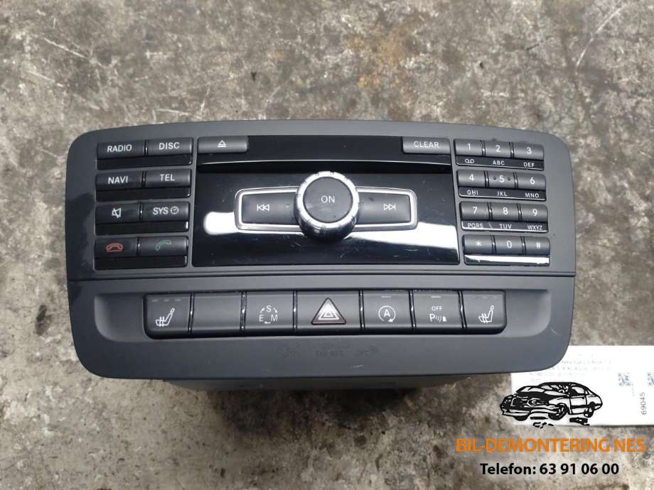 Bilstereo navigasjon betjeningspanel til Mercedes A-Klasse, 2012-2018 (W176) (W176) 