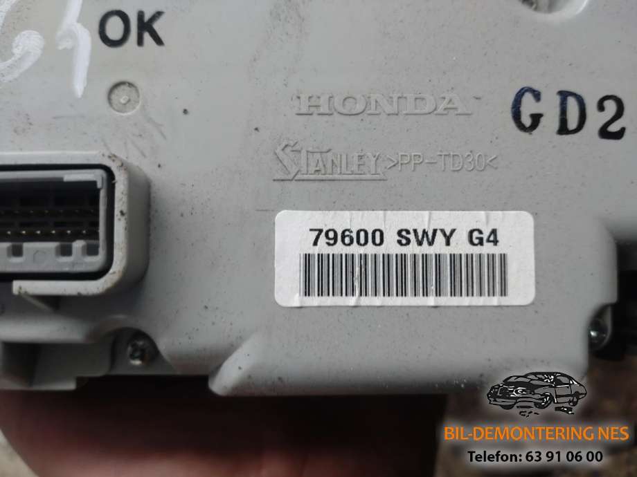 Varmeapparat betjening til Honda CR-V 2007-2012 (Type III)