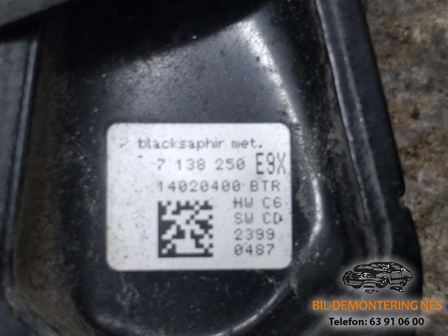 Dørhåndtak utv høyre foran til BMW X6 2008-2014 (E71/E72) (E71/E72)