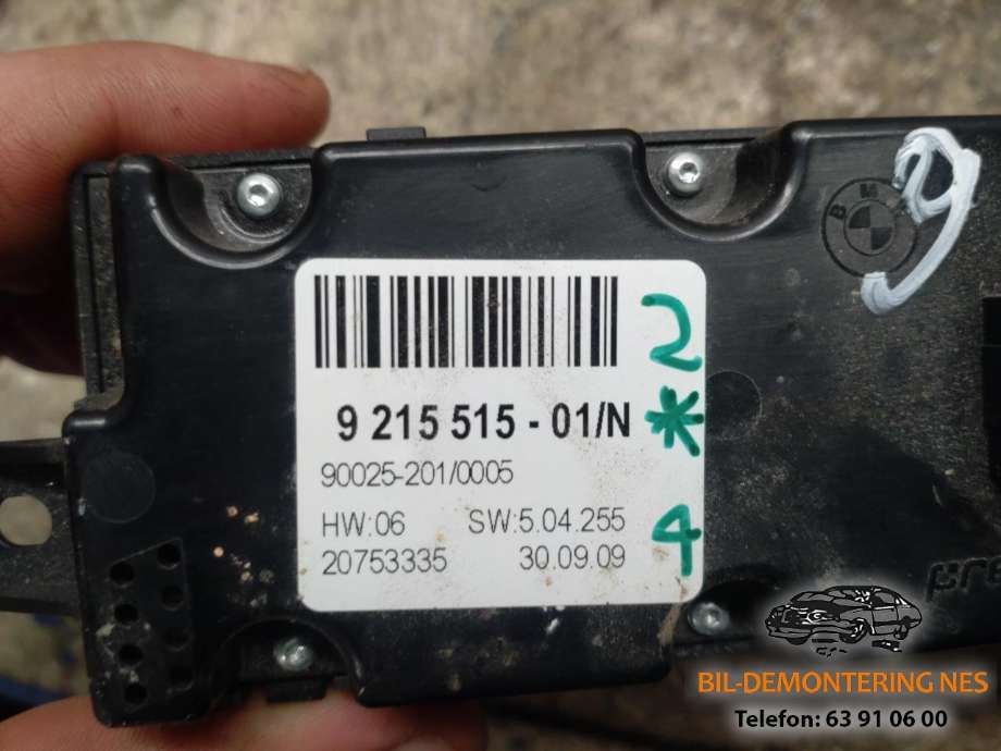 Varmeapparat betjening bak til BMW X6 2008-2014 (E71/E72) (E71/E72)