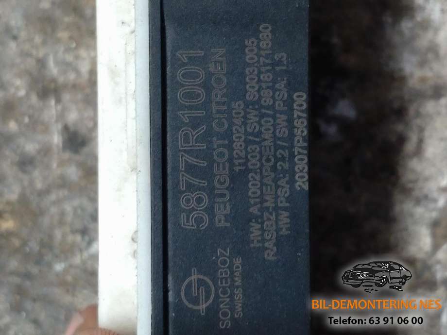 Sensor innsugsluft til Opel Grandland X 2017-->> (5877R1001|9818171680|)