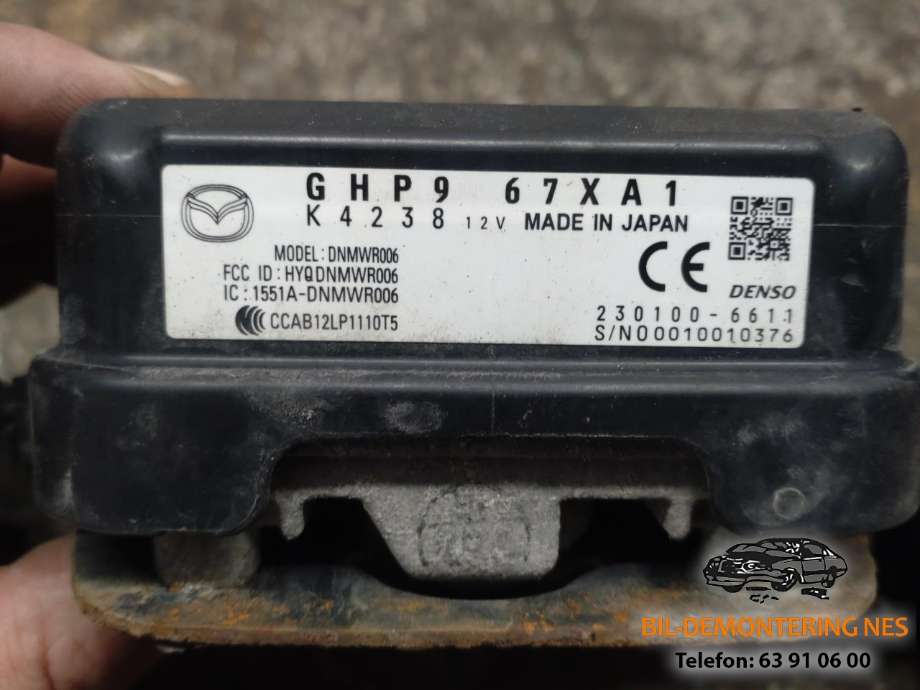 Sensor radar til Mazda 6 2013-2015 (Type III, Fase 1)  