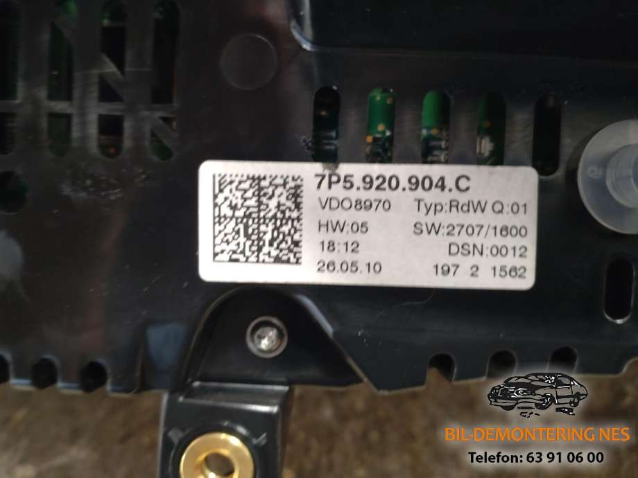 Instrumentpanel til Porsche Cayenne 2010-2017 (92A) (92A) 