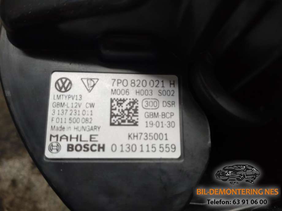 Varmeapparat motor til Porsche Cayenne 2010-2017 (92A) (92A) 