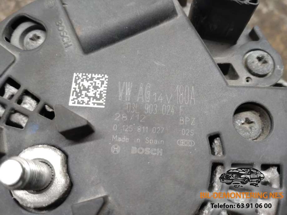 Dynamo diesel til VW Passat 2011-2015 (B7) (B7) (0125811027|)