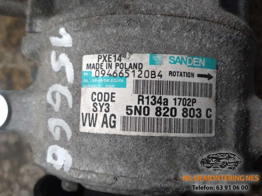 Aircondition kompressor til Audi A1 2010-2014 (Type I, Fase 1)  