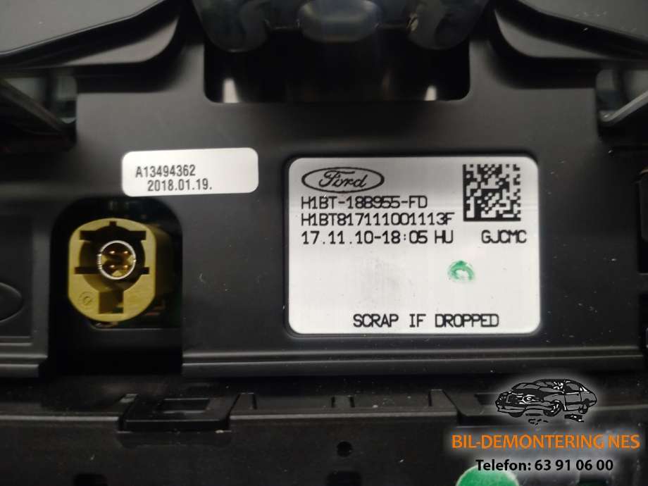 Multimedia display (MCU - Media Controller Unit) til Ford Fiesta 2017-->> (Type VII)