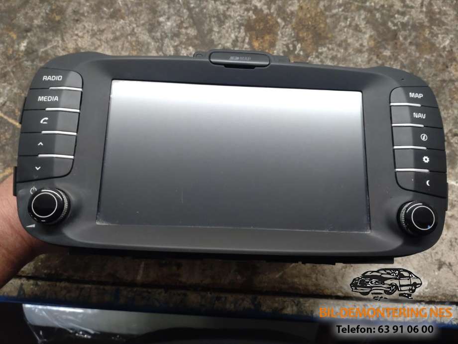 Multimedia display (MCU - Media Controller Unit) til Kia Soul, 2014-2019 (Type II)  (96560E4111CA)