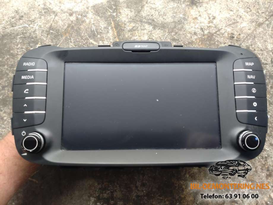 Multimedia display (MCU - Media Controller Unit) til Kia Soul, 2014-2019 (Type II)  (96560E4111CA)