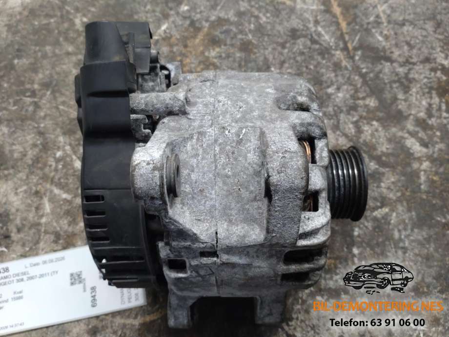 Dynamo diesel til Peugeot 308 2007-2011 (Type I, Fase 1) (9815455980-01|5705PA|1625944380)