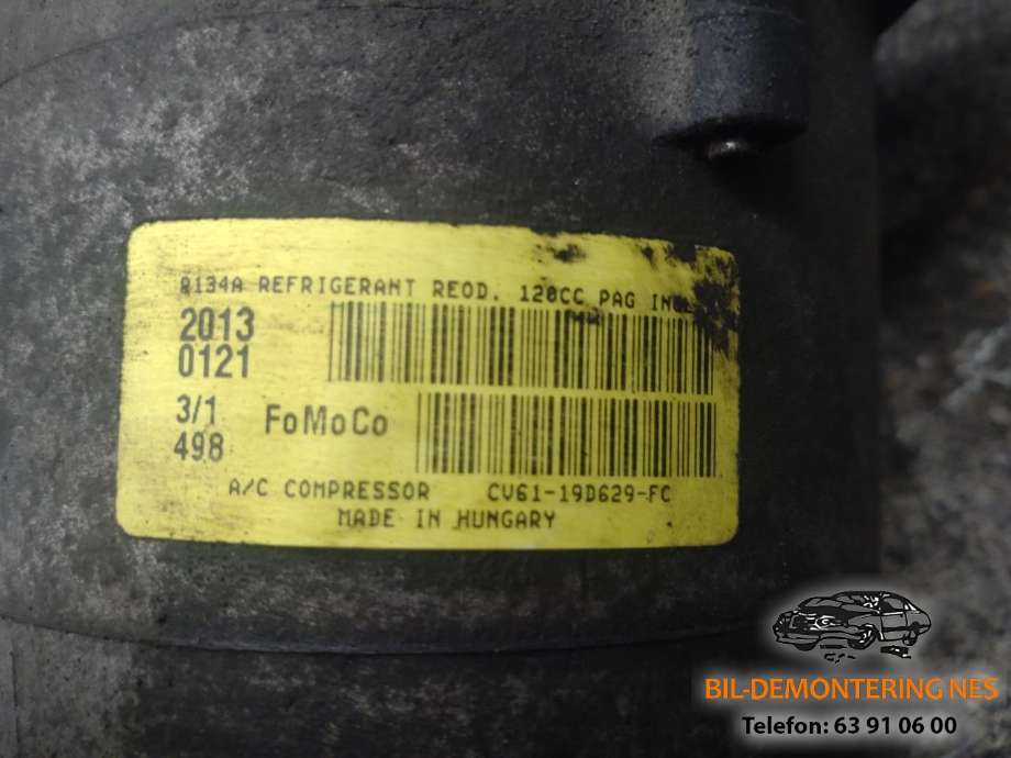 Aircondition kompressor til Ford Focus 2011-2014 (Type III, Fase 1)