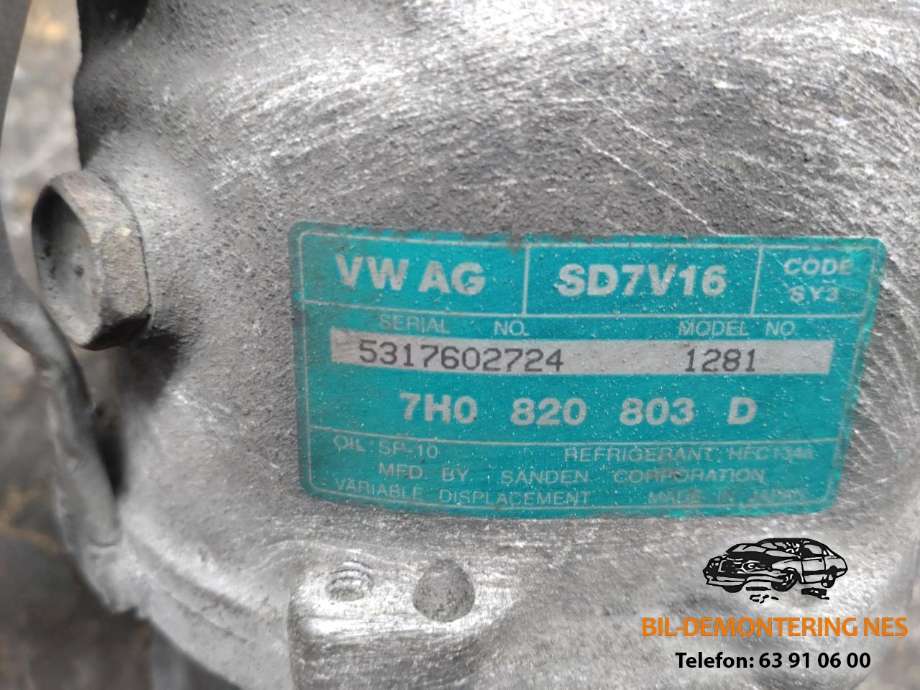 Aircondition kompressor til VW Transporter / Caravelle 2003-2009 (Fase 1) (T5) (T5) 