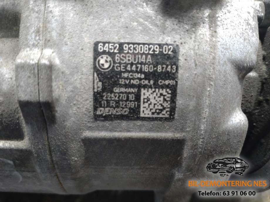 Aircondition kompressor til BMW 1-Serie 2011-2015 (Fase 1) (F20/F21) (F20/F21) 