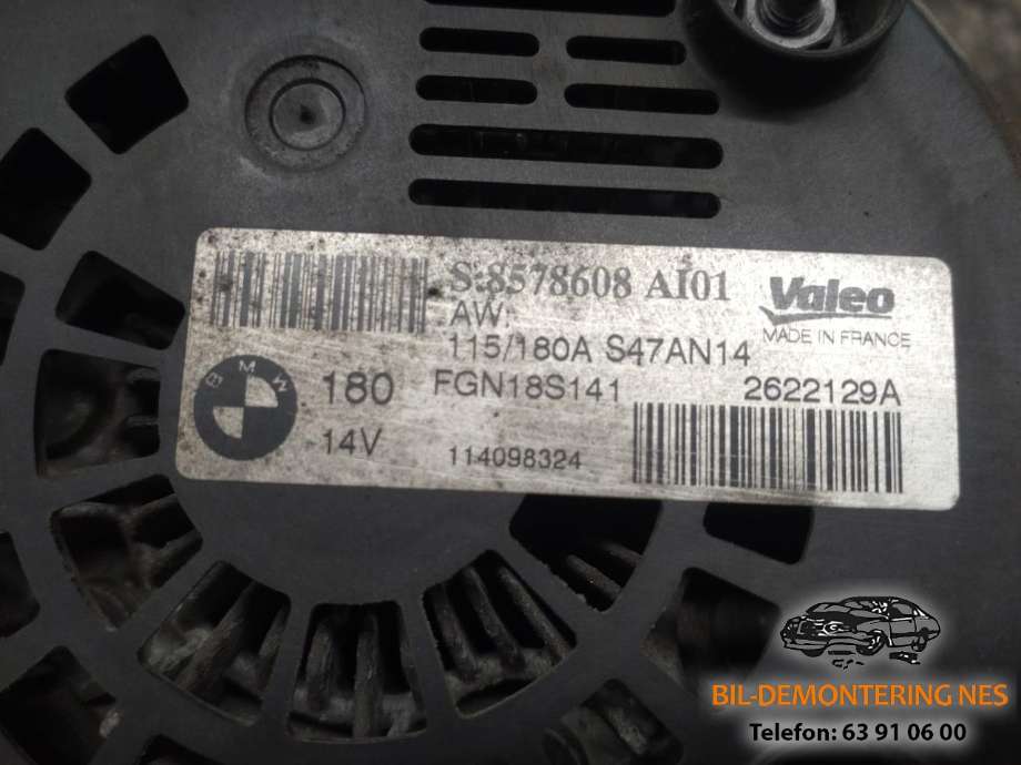 Dynamo diesel til BMW 1-Serie 2011-2015 (Fase 1) (F20/F21) (F20/F21)