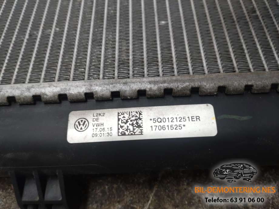 Radiator (manuell gir) til Škoda Octavia 2013-2016 (Type III, Fase 1) (5Q0121251EC|)