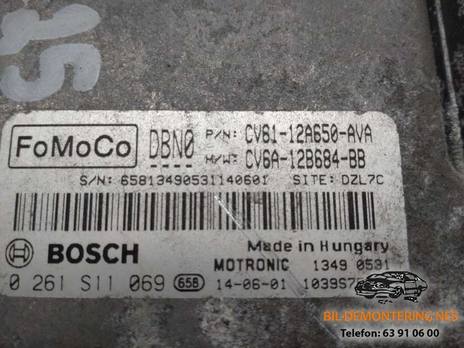 Styreenhet motor til Ford Focus 2014-2018 (Type III, Fase 2)  (0261S11069|)