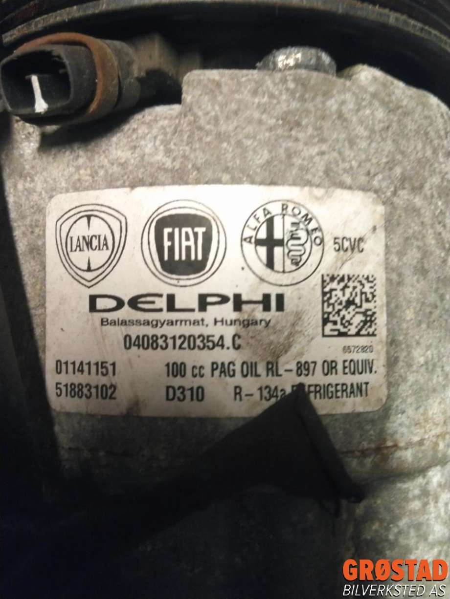 Aircondition kompressor til Fiat 500L (MPV) 2013-2015  (DELPHI|51883102|NBA-1047|)