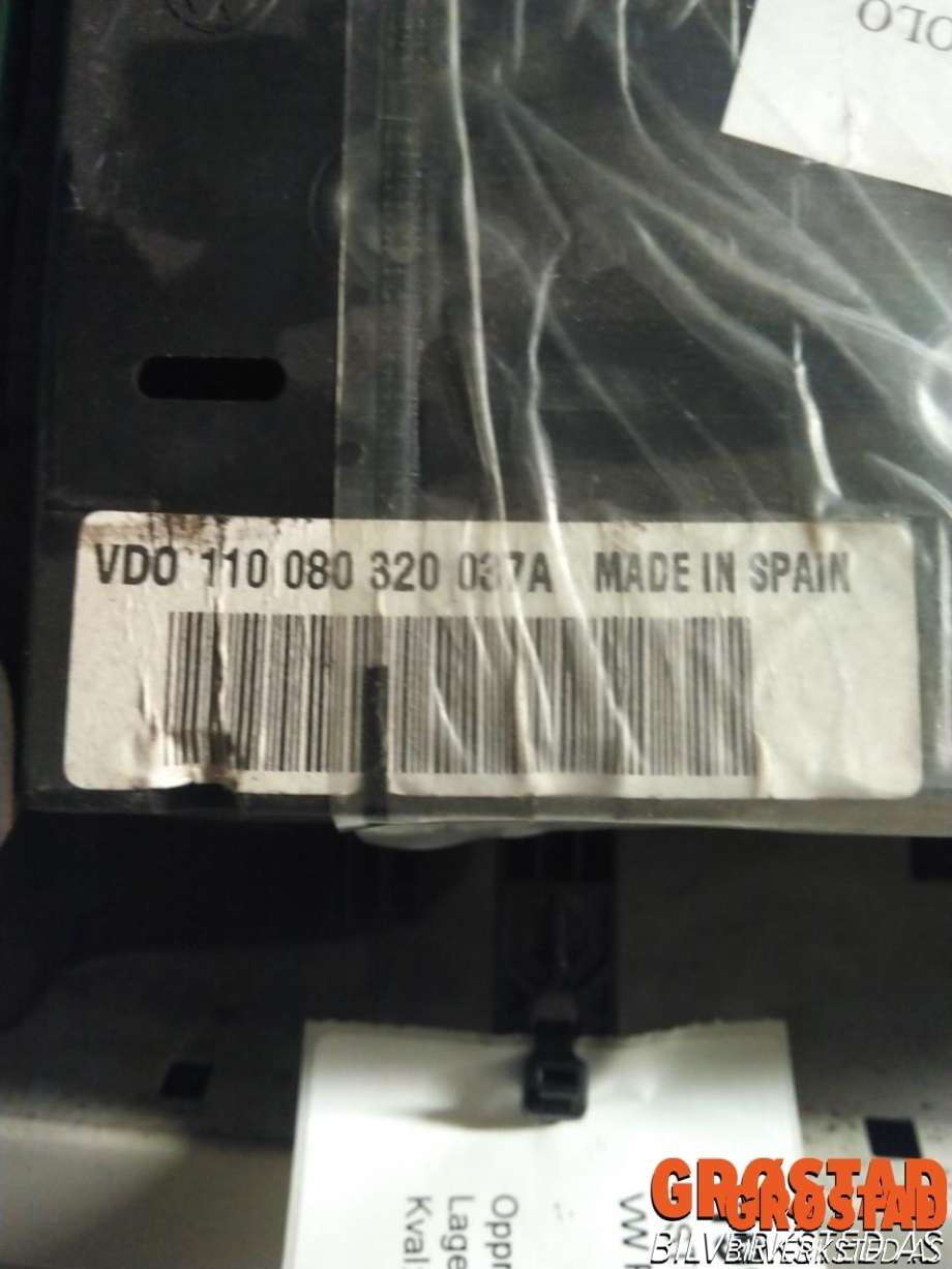 Instrumentpanel til VW Polo 2002-2005 (Type IV, Fase 1)  (110080320037A|)