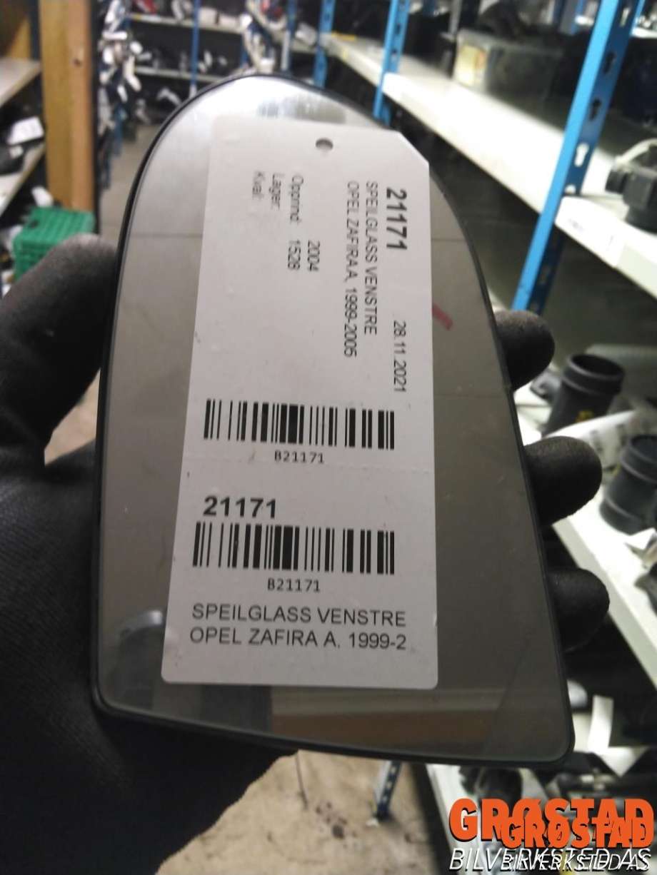 Speilglass venstre til Opel Zafira A 1999-2005  