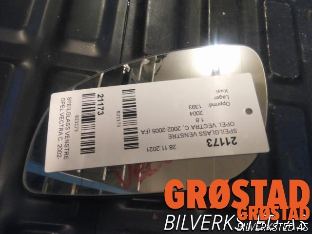 Speilglass venstre til Opel Vectra C 2002-2005 (Type I)