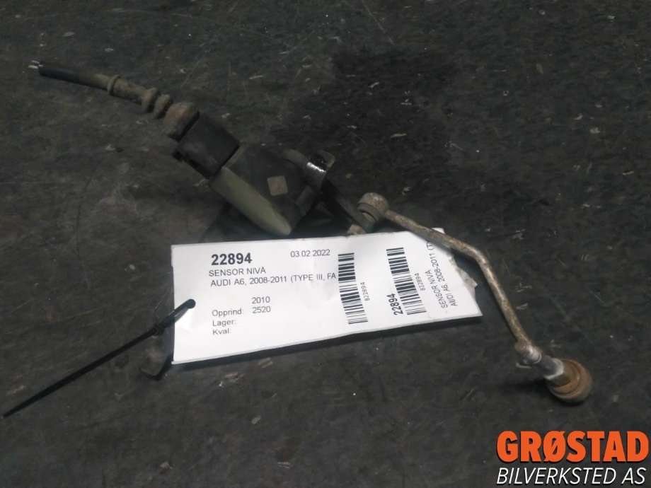 Sensor nivå til Audi A6, 2008-2011 (Type III, Fase 2) (C6) (C6)