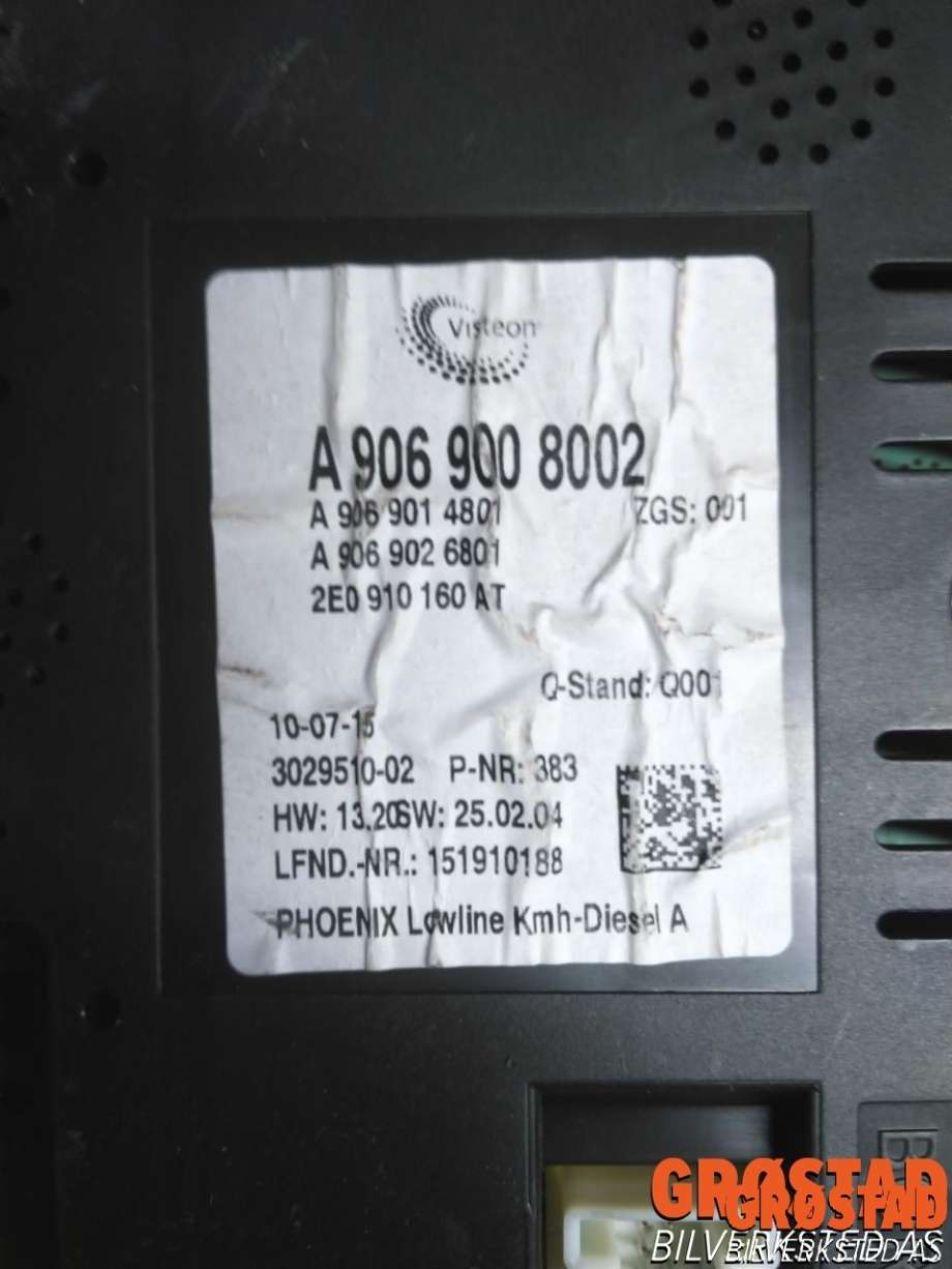 Speedometer til VW Crafter 2011-2016 (Type I, Fase 2)