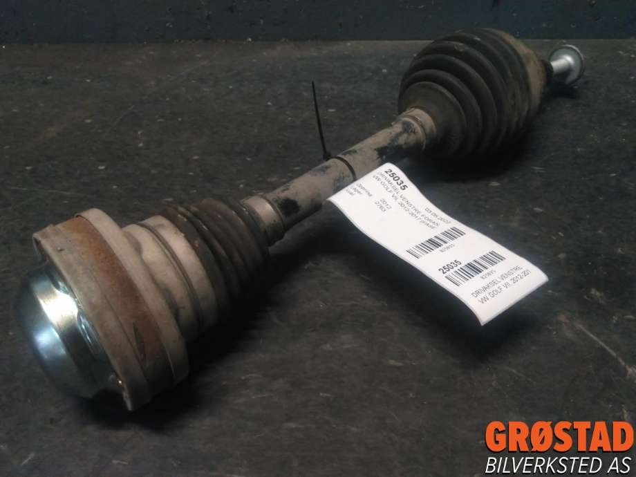 Drivaksel venstre foran, diesel/manuell til VW Golf VII 2012-2017 (Fase 1)  (5Q0 407 271 H|5Q0 407 761 AX|)
