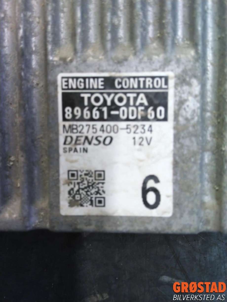 Styreenhet motor til Toyota Yaris 2012-2014 (Type III, Fase 1)