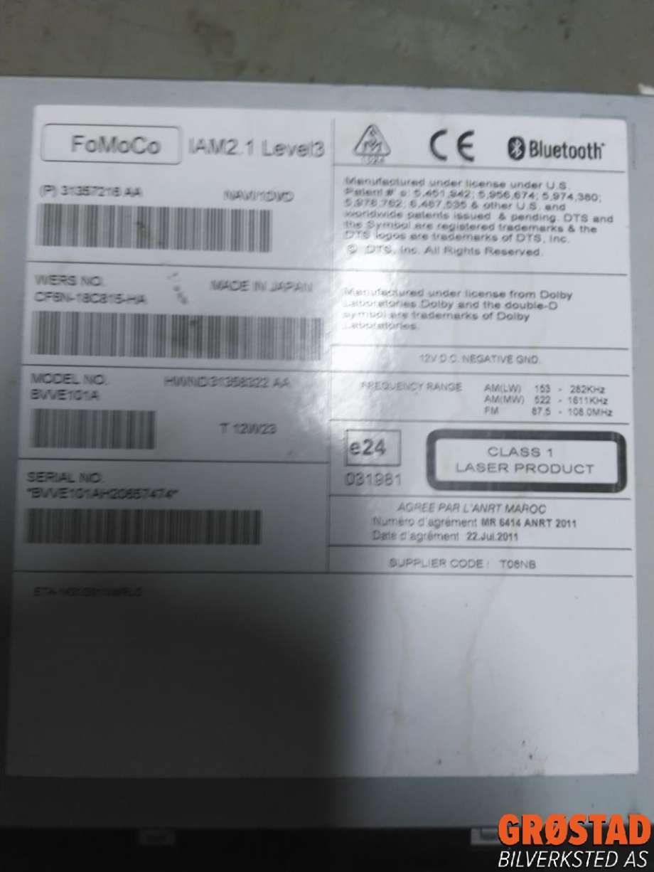 Bilstereo navigasjon spiller til Volvo XC60 2008-2013 (Type I, Fase 1)  