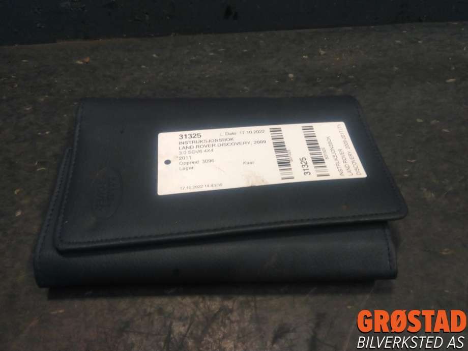 Instruksjonsbok til Land Rover Discovery, 2009-2017 (Type IV)  