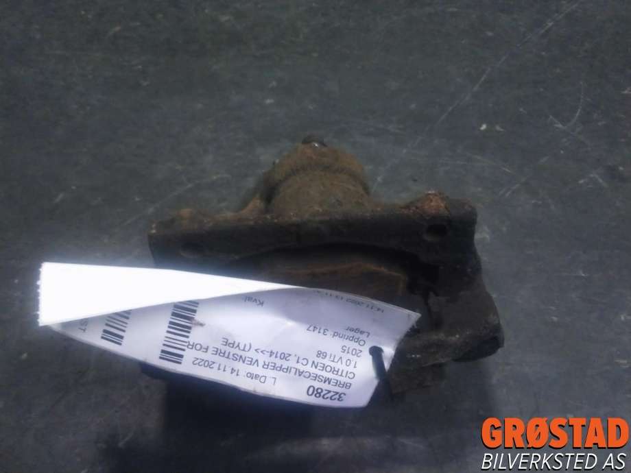 Bremsecaliper venstre foran til Citroën C1 2014-->> (Type II) (4401 G8|16 517 577 80|)