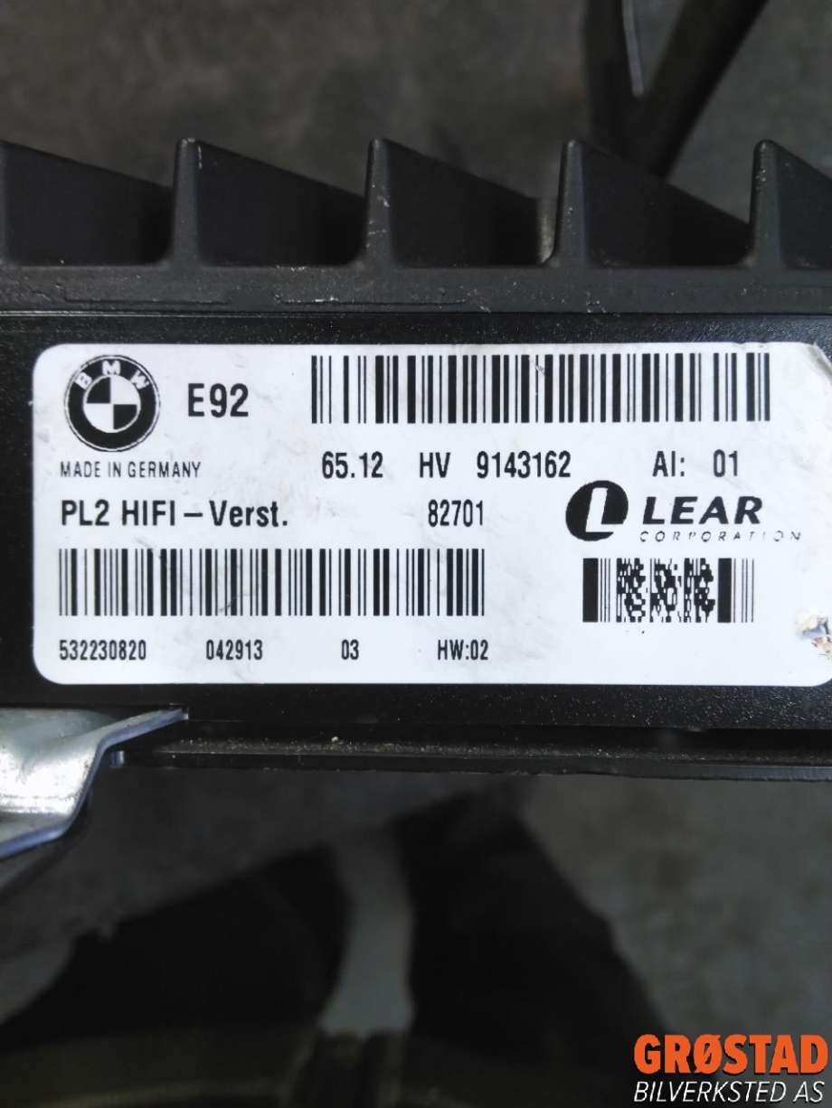 Bilstereo forsterker til BMW 3-Serie 2005-2011 (E90/E91/E92/E93) (E90/E91/E92/E93) (65 12 9 143 162|)