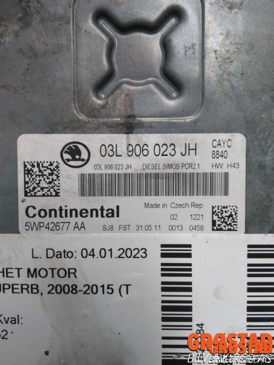 Styreenhet motor til Škoda Superb 2008-2015 (Type II)  