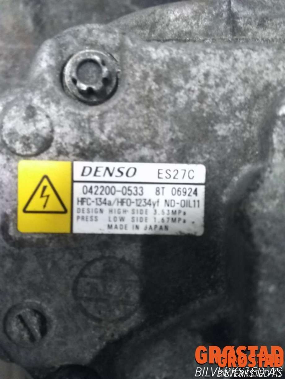 Aircondition kompressor til Toyota RAV4 2016-2019 (Type IV, Fase 2)  (8837033030|NBA-1181|)