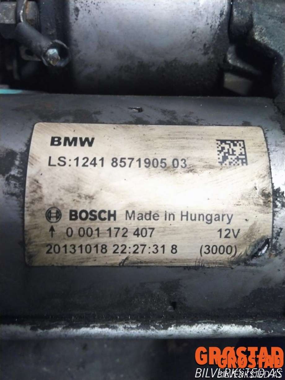 Starter diesel til BMW 1-Serie 2011-2015 (Fase 1) (F20/F21) (F20/F21) (12 41 8 587 708|NBS-2771|)