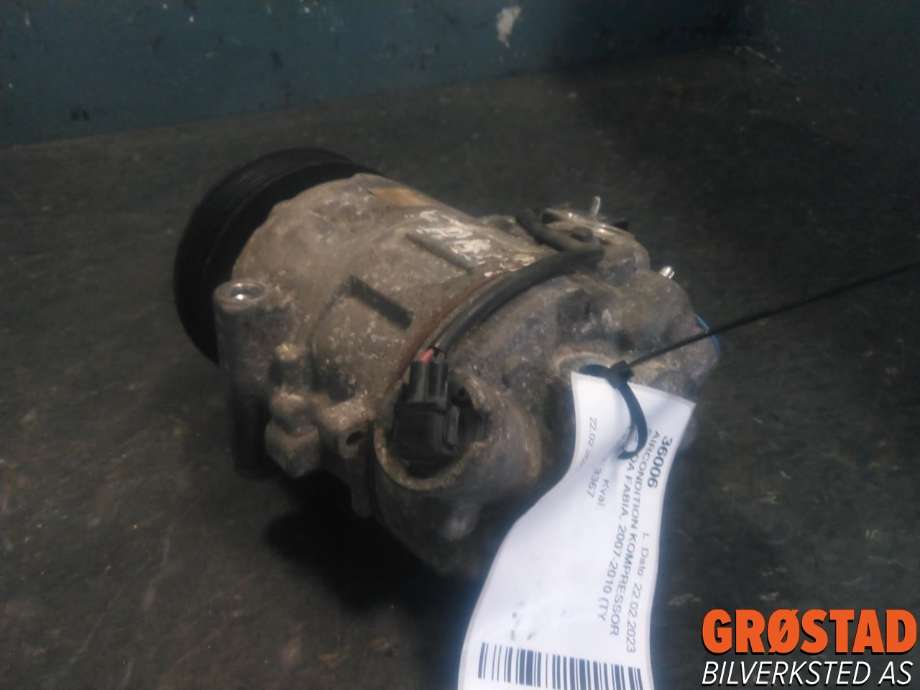 Aircondition kompressor til Škoda Fabia 2007-2010 (Type II, Fase 1)  (6Q0 820 808 G|NBA-0600|)