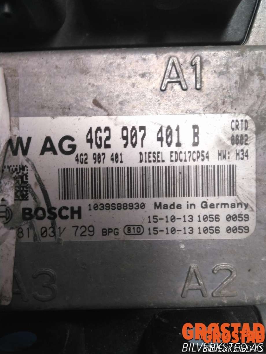 Styreenhet motor til Audi A6, Allroad 2015-2019 (Type III, Fase 2) (C7) (C7) (4G2907401B|)