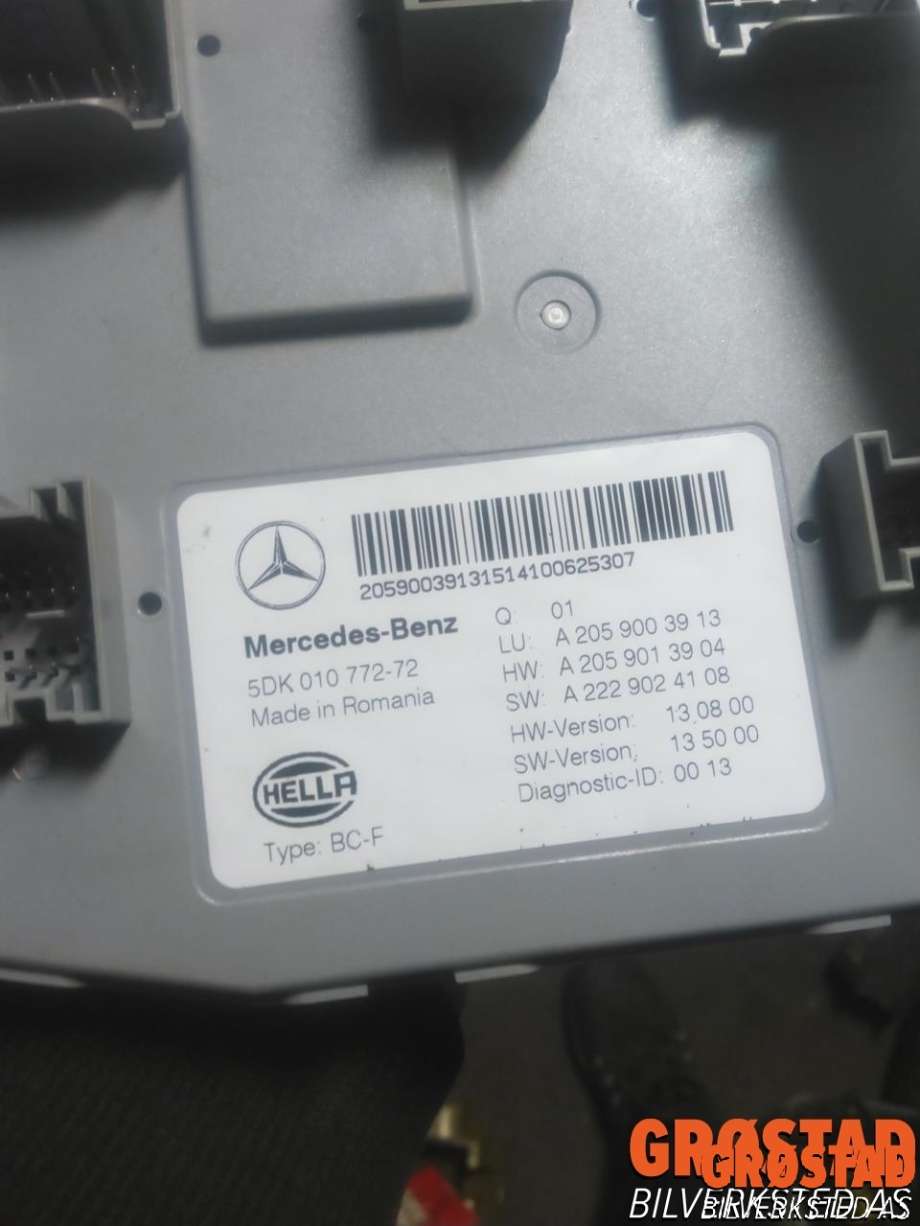 Styreenhet (SAM - Signal Acquisition Module) til Mercedes C-Klasse 2014-2018 (Fase 1) (W205) (W205) (A2059003913|A2059013904|A2229024108)