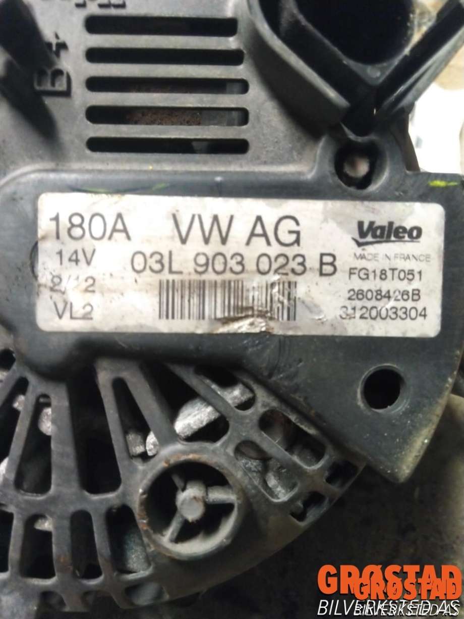Dynamo diesel til VW Sharan 2010-->> (Type II) (03L 903 023 D|03L 903 024 F|NBG-3642)
