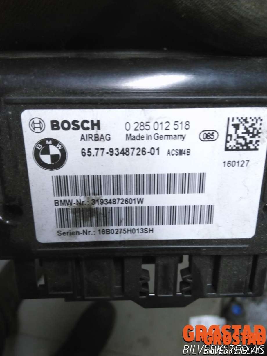 Airbag elektronikk til BMW M4 2014-2020 (F82/F83) (F82/F83) (65779348726-01|0285012518|)