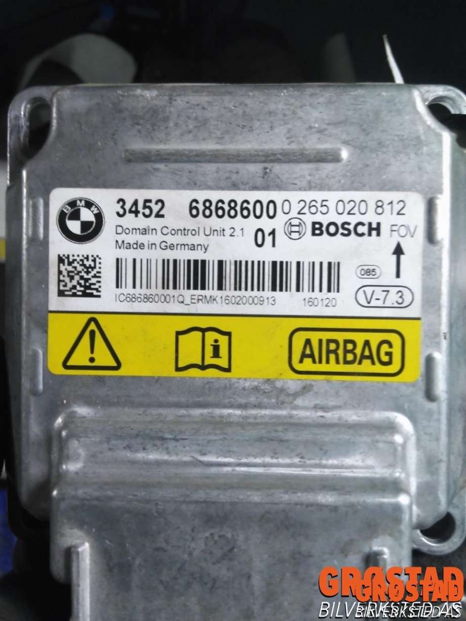 Styreenhet airbag hovedsensor til BMW M4 2014-2020 (F82/F83) (F82/F83) (3452 6868600 01|0 265 020 812|)