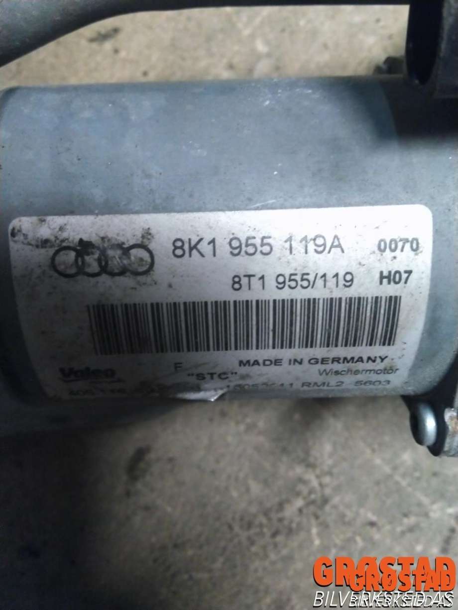 Viskermotor frontrute komplett m/overføring til Audi A4 2007-2014 (Type IV) (B8) (B8) (8K1 955 023 C|)