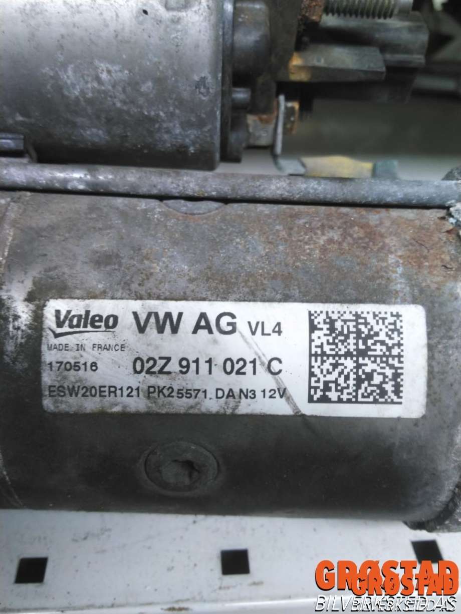Starter diesel til Škoda Rapid 2012-2019  (02Z 911 021 K|02Z 911 021 KX|NBS-2395)
