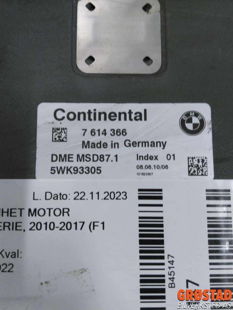 Styreenhet motor til BMW 5-Serie 2010-2017 (F10/F11) (F10/F11) (12 14 8 606 022|)