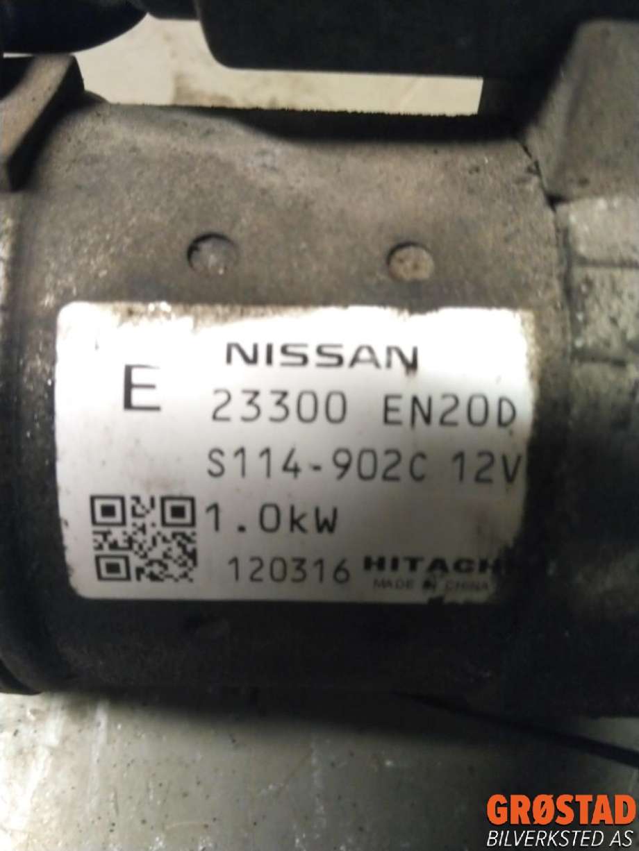 Starter til Nissan Qashqai 2010-2014 (Type I, Fase 2)  (23300EN20D|23300EN21A|nbs-2625)